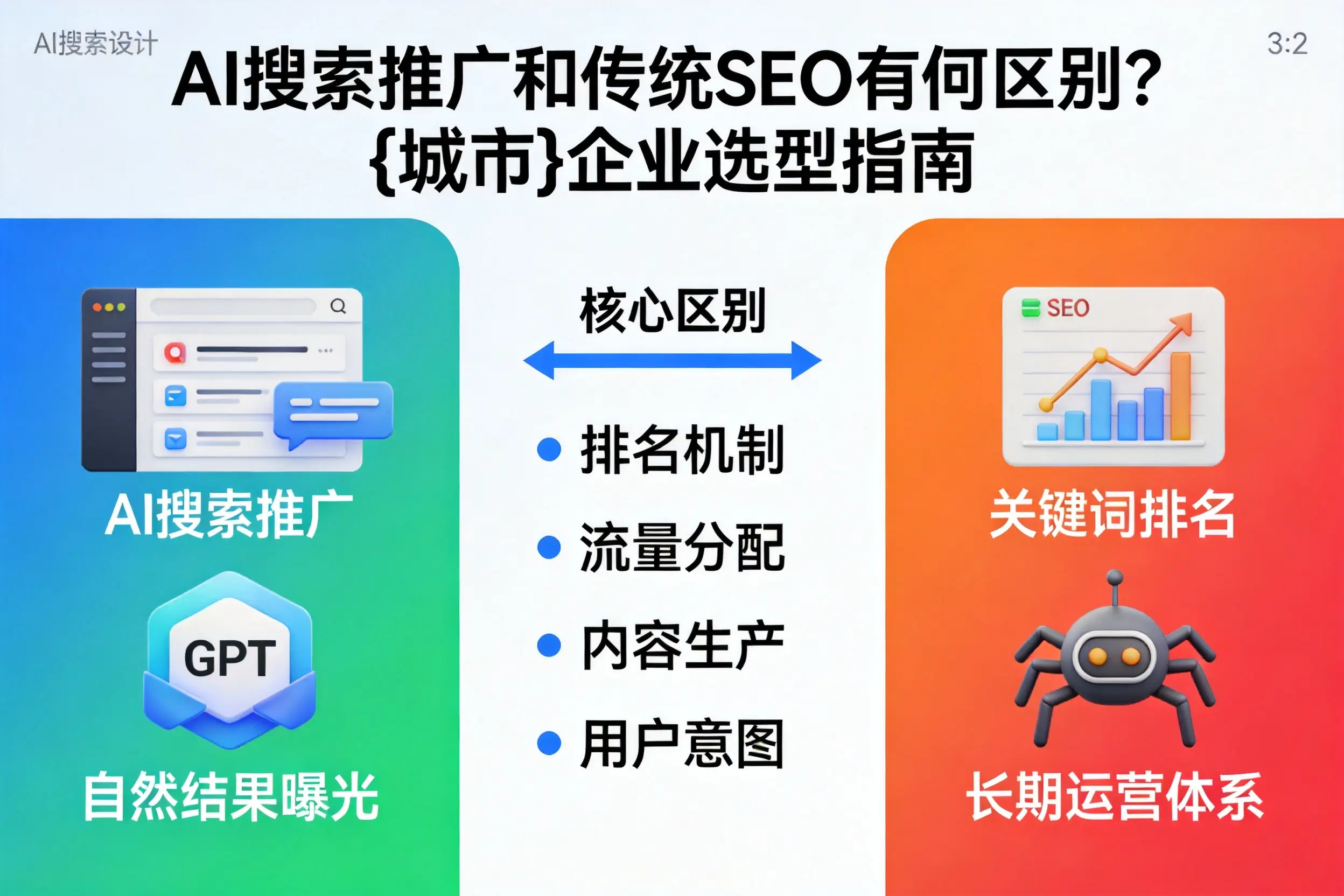 AI搜索推广和传统SEO有何区别?六安企业选型指南