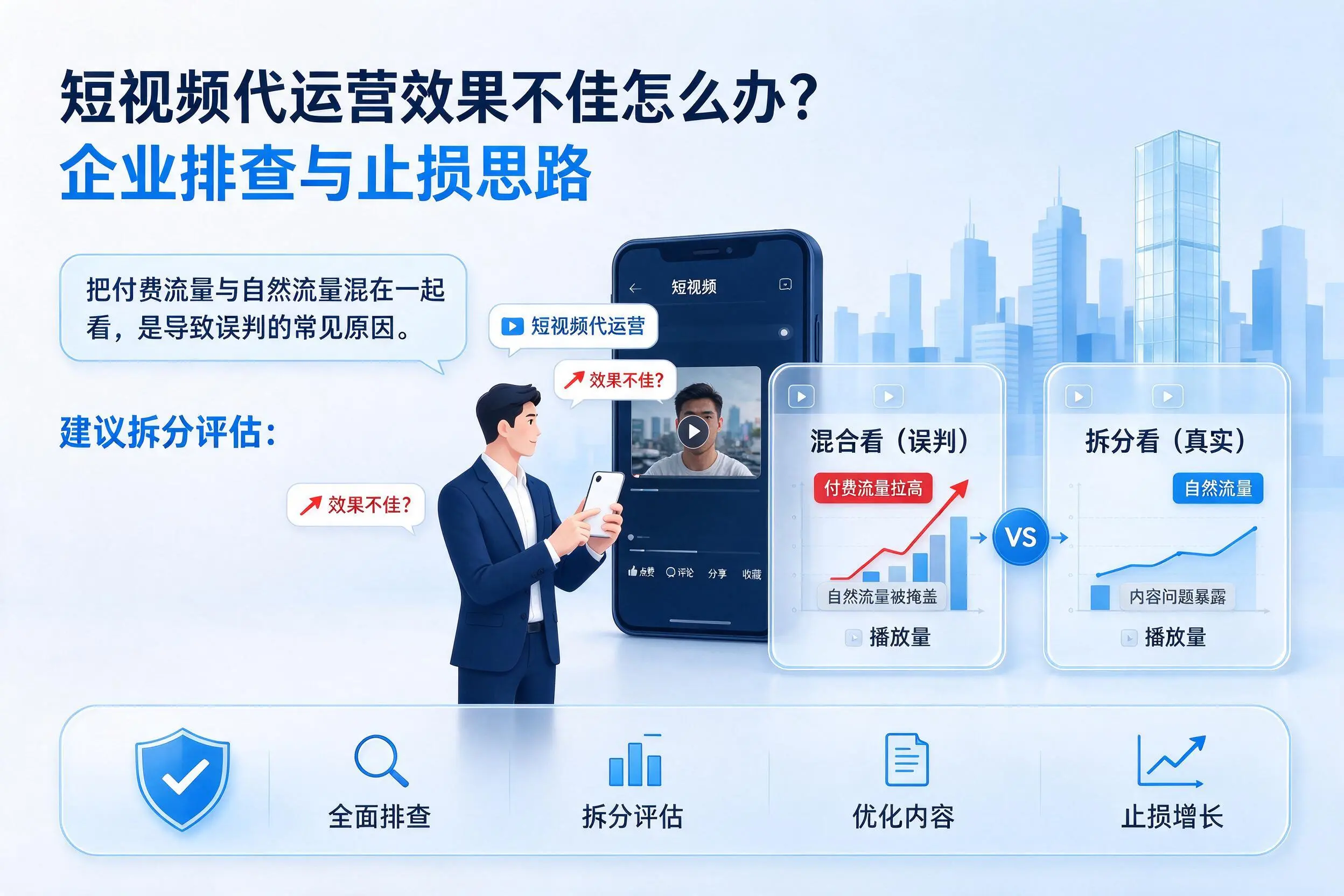 短视频代运营效果不佳怎么办?六安企业排查与止损思路