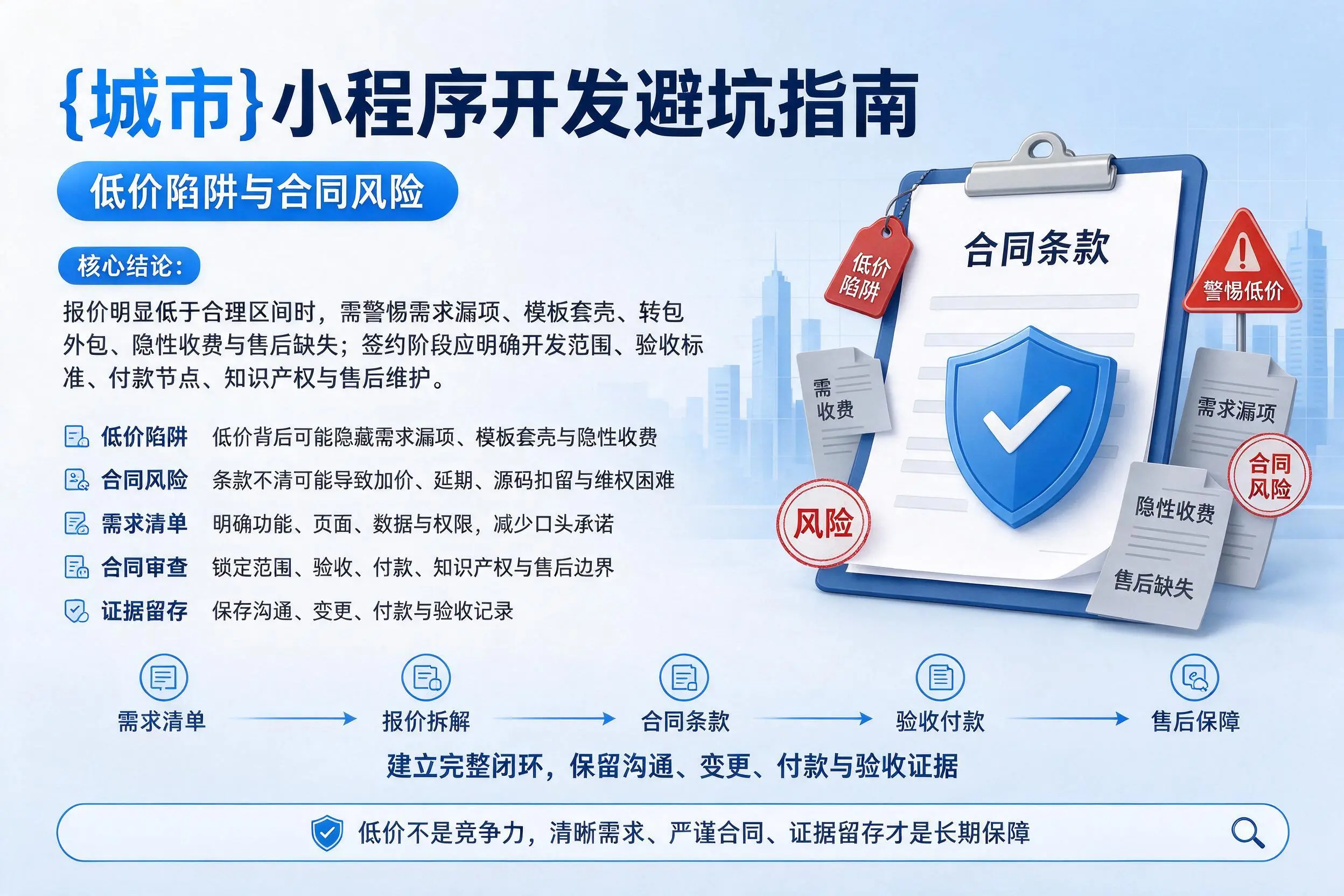 六安小程序开发避坑指南：低价陷阱与合同风险