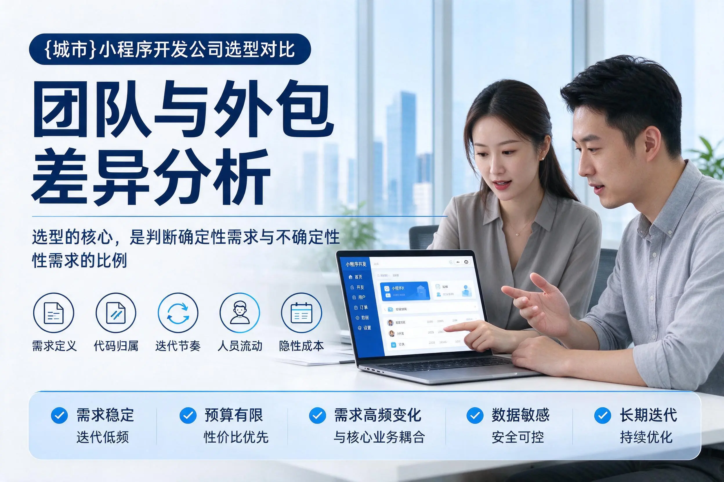 六安小程序开发公司选型对比:团队与外包差异分析