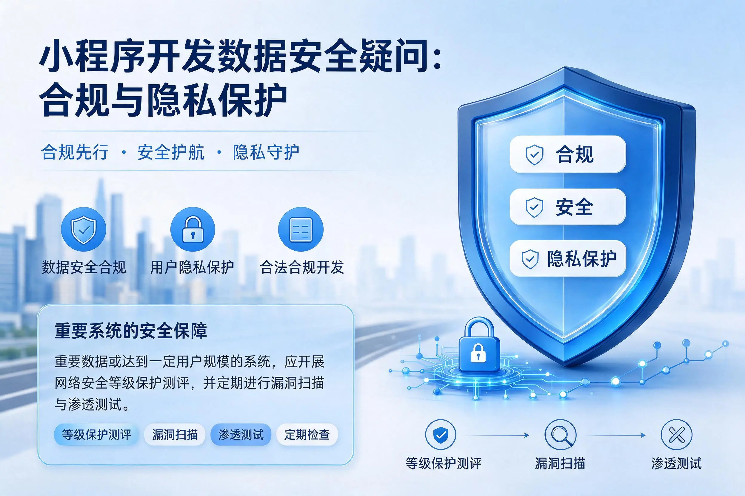 六安小程序开发数据安全疑问:合规与隐私保护
