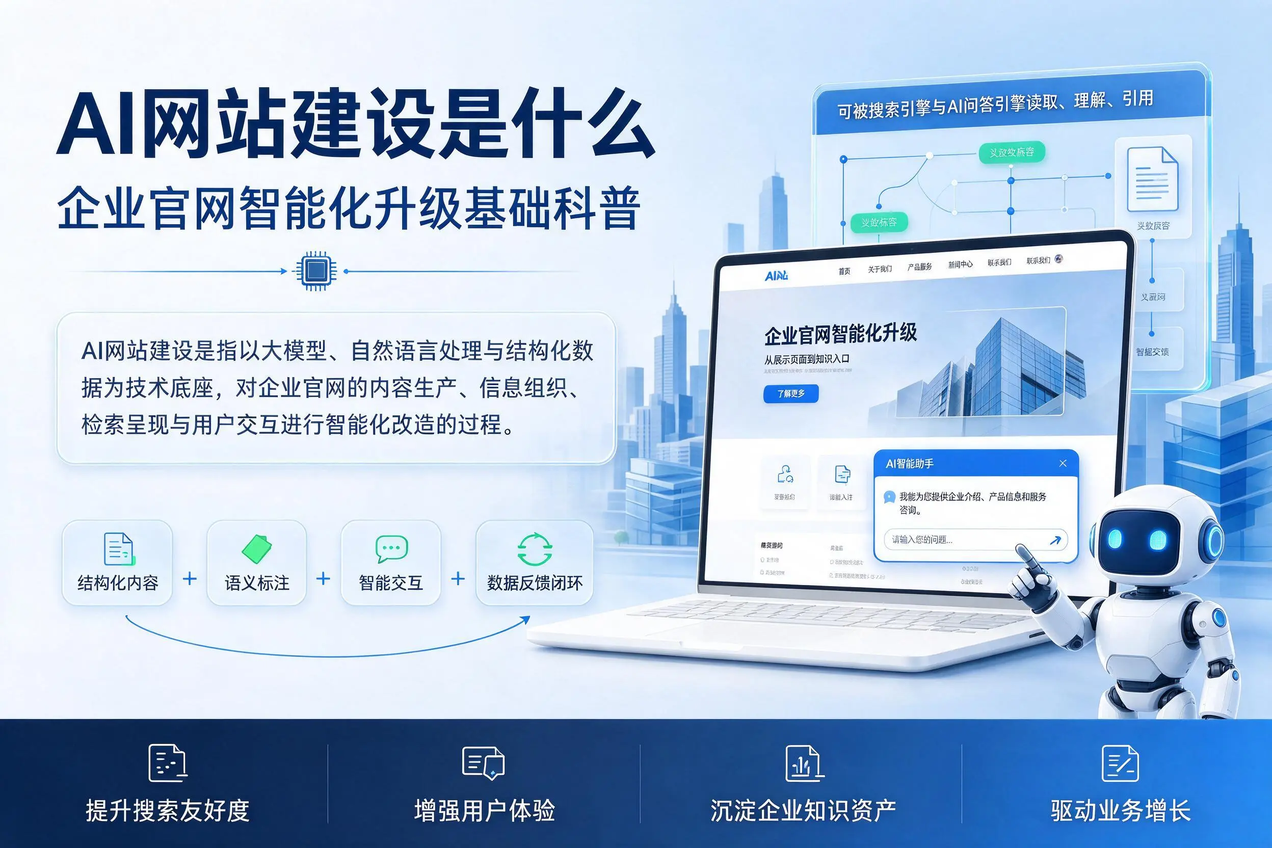AI网站建设是什么:六安企业官网智能化升级基础科普