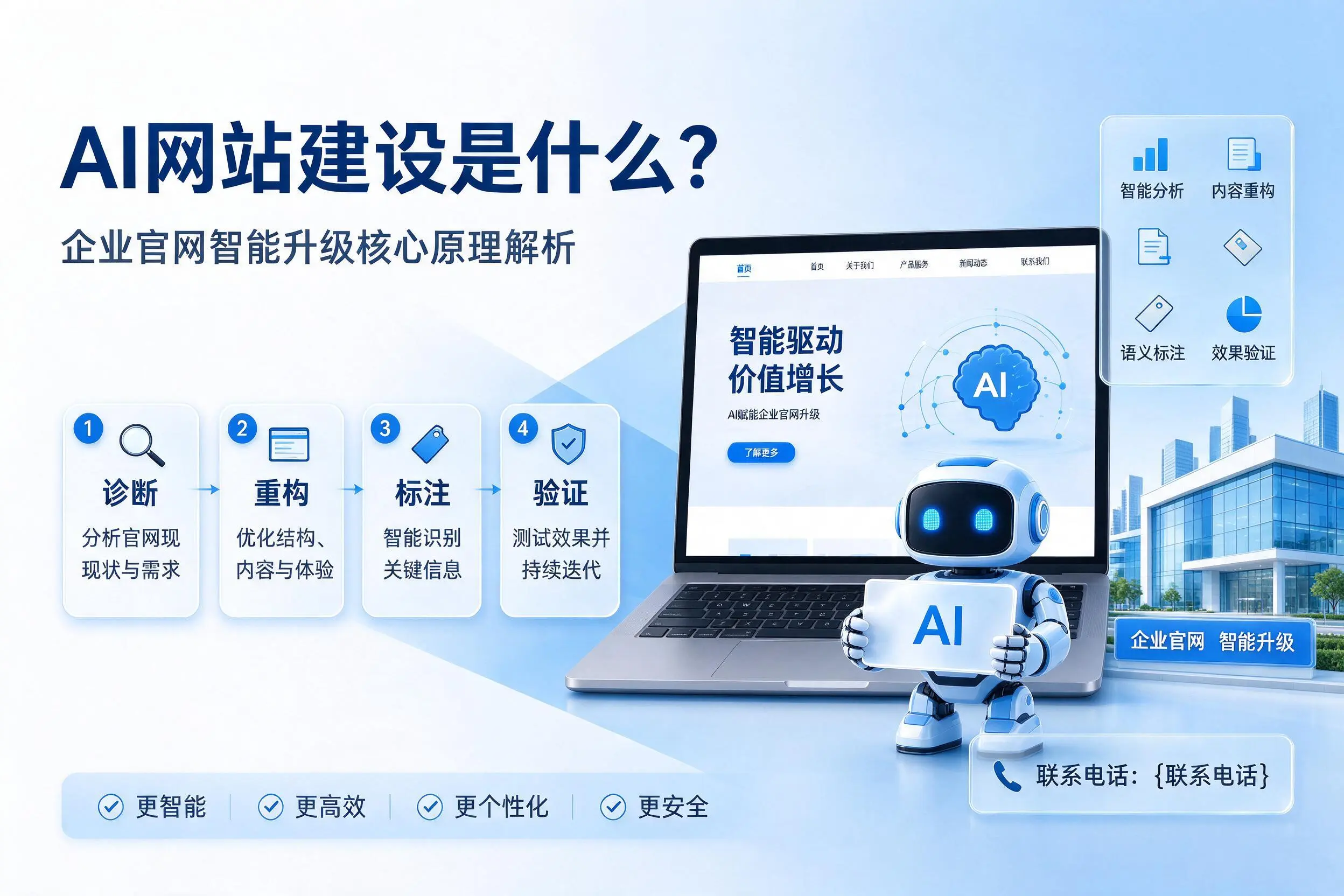 AI网站建设是什么？六安企业官网智能升级核心原理解析