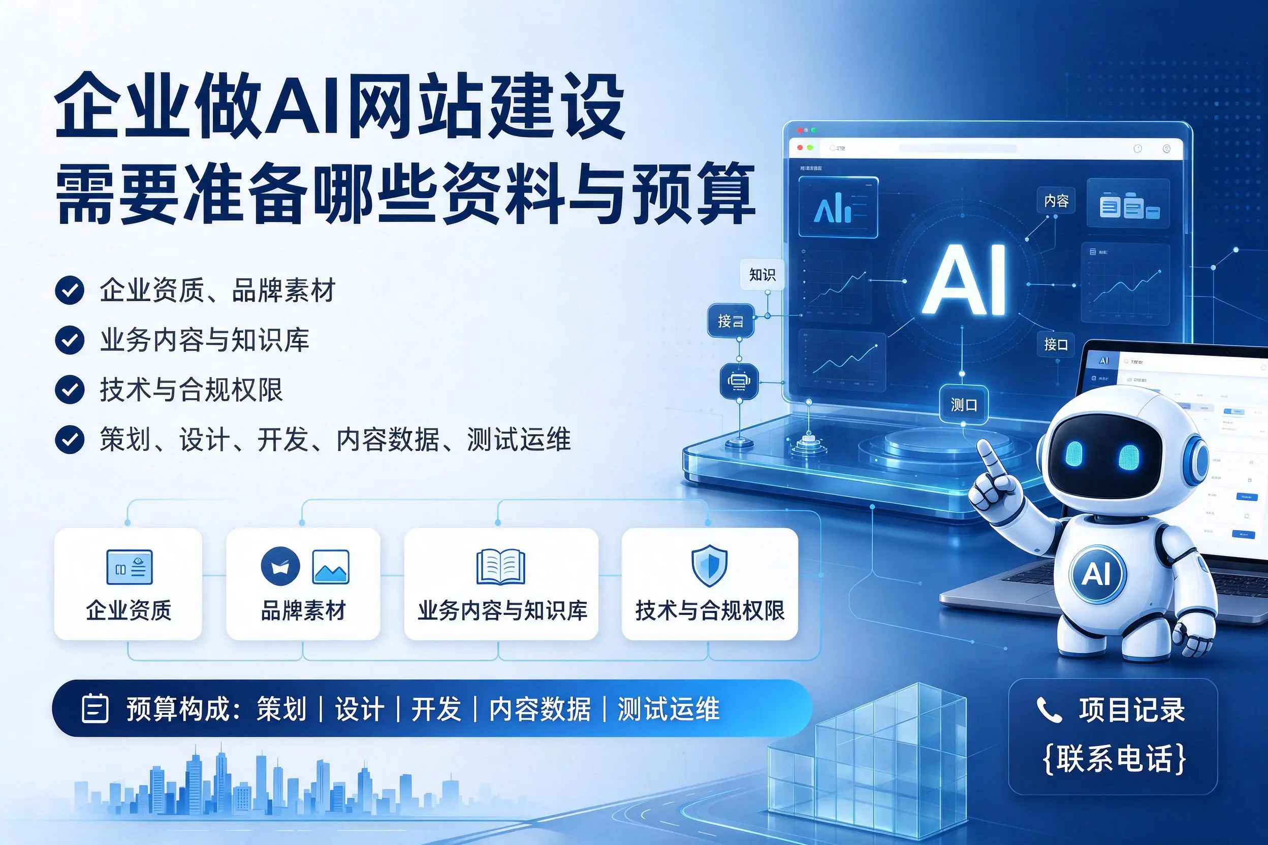 六安企业做AI网站建设需要准备哪些资料与预算