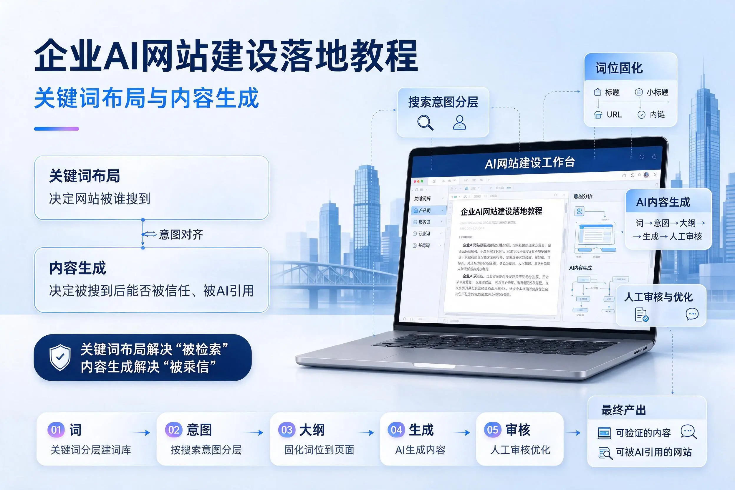 六安企业AI网站建设落地教程:关键词布局与内容生成